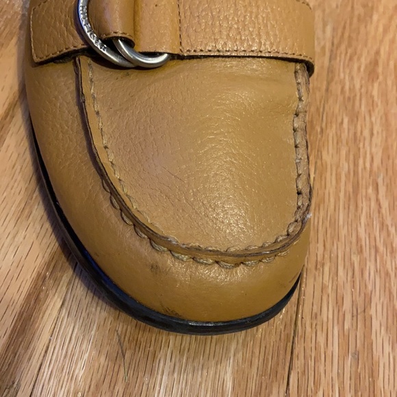Tommy Hilfiger light brown leather buckle mules - Picture 4 of 15